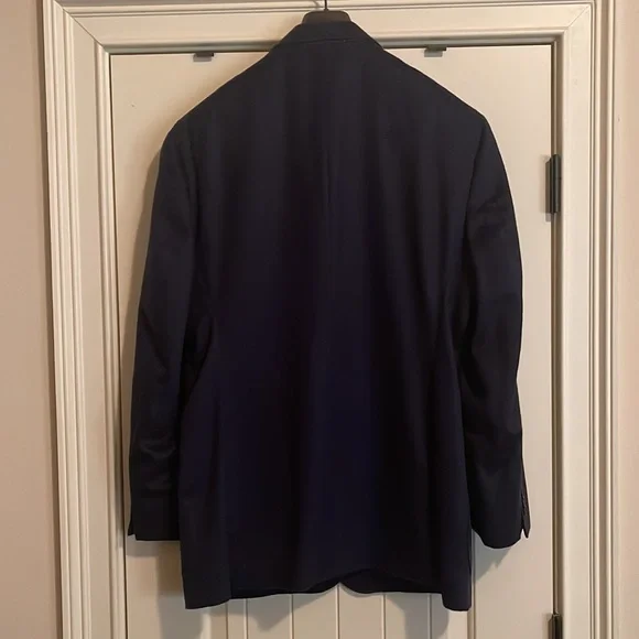 Joseph Abboud American Bespoke Navy Cashmere Sport Coat 46L